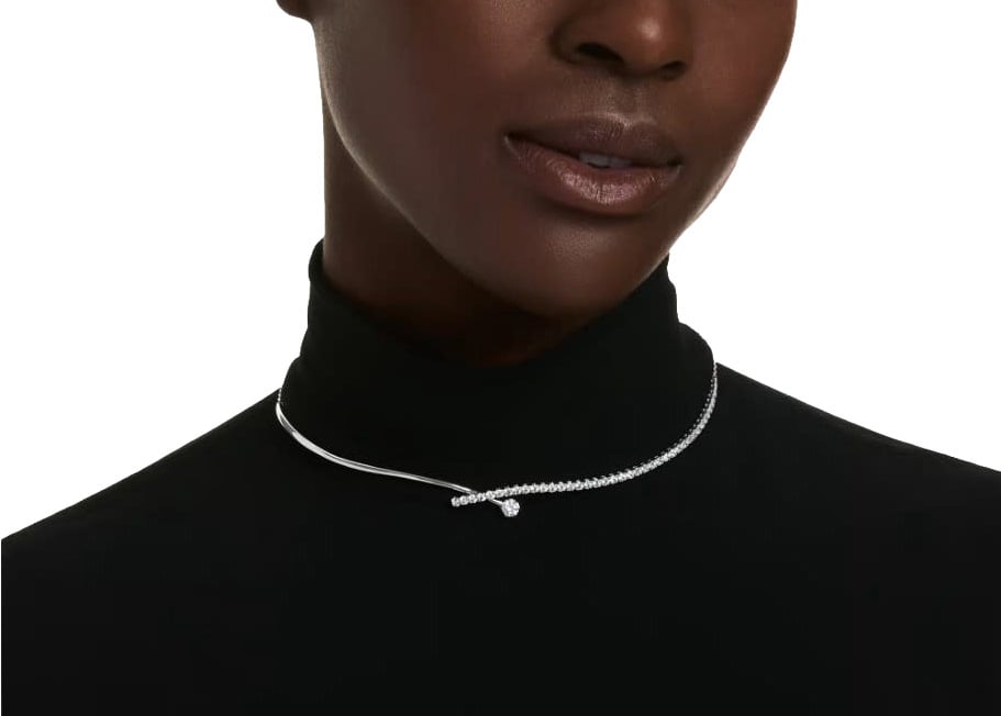 Swarovski Collier 5754020 Matrix Collier Zilverkleurig met Kristallen 38-45cm Zilver