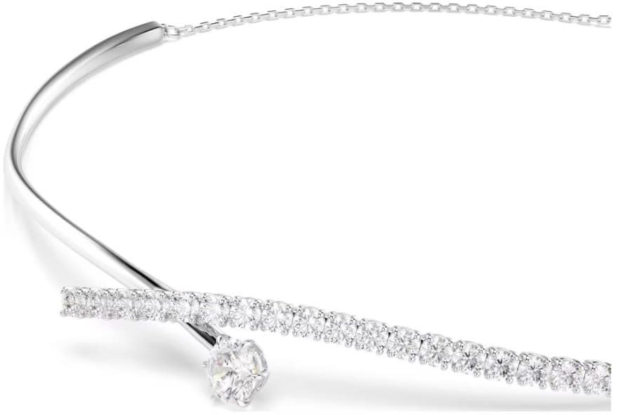 Swarovski Collier 5754020 Matrix Collier Zilverkleurig met Kristallen 38-45cm Zilver