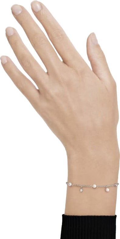 Swarovski Armband 5754242 Imber Zilverkleurig met Parels en Kristallen 15.5-20cm Zilver