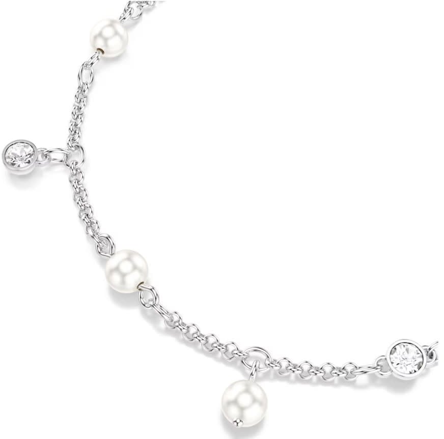 Swarovski Armband 5754242 Imber Zilverkleurig met Parels en Kristallen 15.5-20cm Zilver