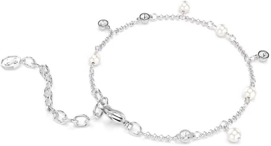 Swarovski Armband 5754242 Imber Zilverkleurig met Parels en Kristallen 15.5-20cm Zilver