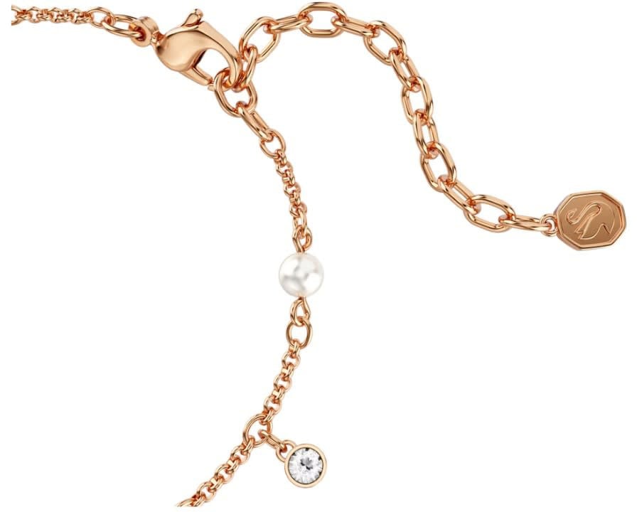 Swarovski Armband 5754243 Imber Rosekleurig met Parels en Kristallen 15.5-20cm Goud