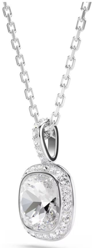 Swarovski Collier 5754340 Una Zilverkleurig Cushion Vorm Kristal 12x18mm Zilver