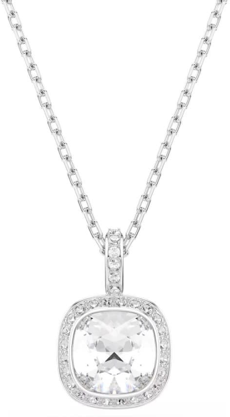 Swarovski SET Oorbellen en Collier 5754343 Una Zilverkleurig Cushion Vorm Kristal 21mm Zilver