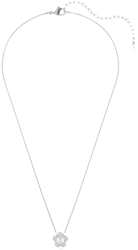 Swarovski Collier 5755817 Ariana Grande Zilverkleurig Bloem met Parel Zilver
