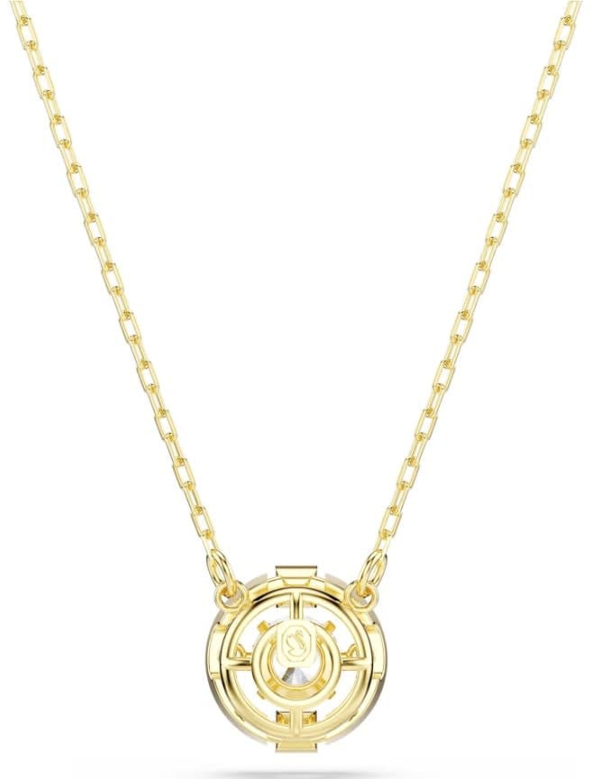 Swarovski Collier 5758061 Una Goudkleurig met Wit Kristal 38-45cm Goud
