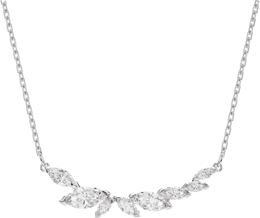 Swarovski Collier 5759838 Mesmera Zilverkleurig Marquise-slijpvorm Kristallen 38-45cm Zilver
