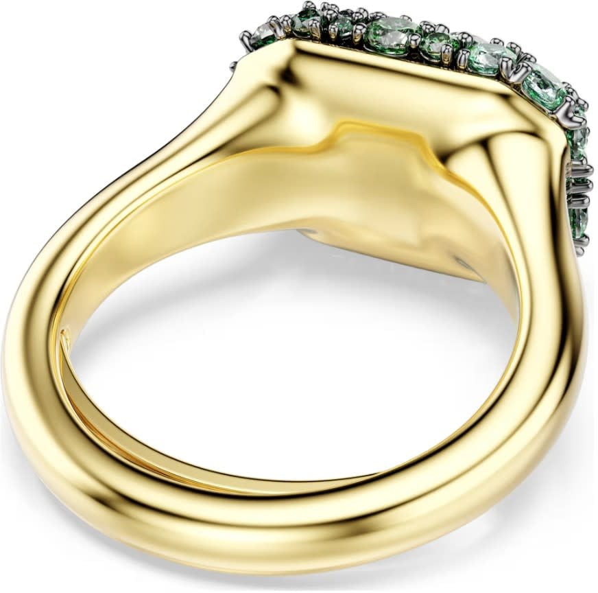 Swarovski Ring 5759921 Sublima Goudkleurig Octagon Groen met Kristallen Maat 55-60 Goud