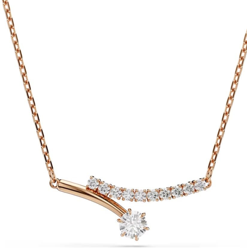 Swarovski Collier 5763823 Matrix Rosekleurig met Kristallen 38-45cm Goud