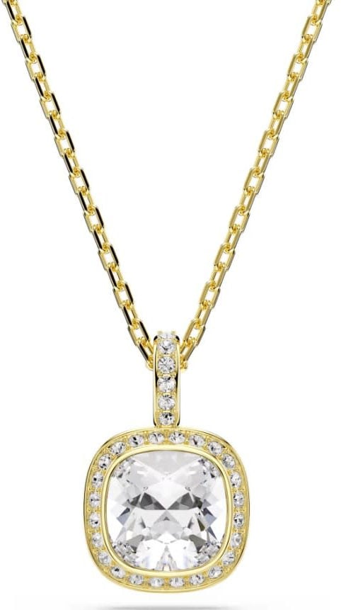 Swarovski Collier 5764761 Una Goudkleurig Cushion Vorm Kristal 12mm 38-45cm Goud