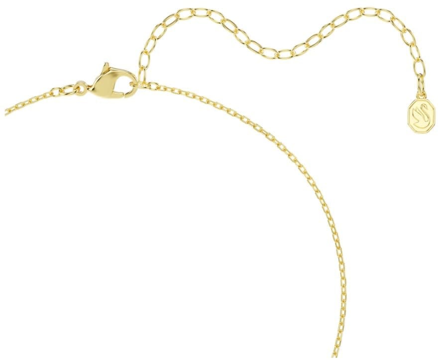Swarovski Collier 5764761 Una Goudkleurig Cushion Vorm Kristal 12mm 38-45cm Goud