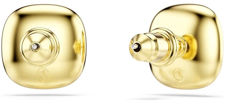 Swarovski Oorbellen 5764762 Una Goudkleurig Cushion Vorm Kristal 12mm x 12mm Goud