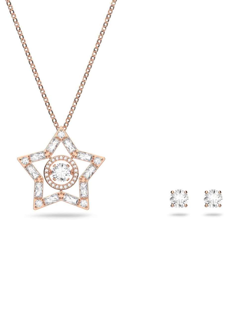Swarovski Stella Necklace And Earrings Set Goud