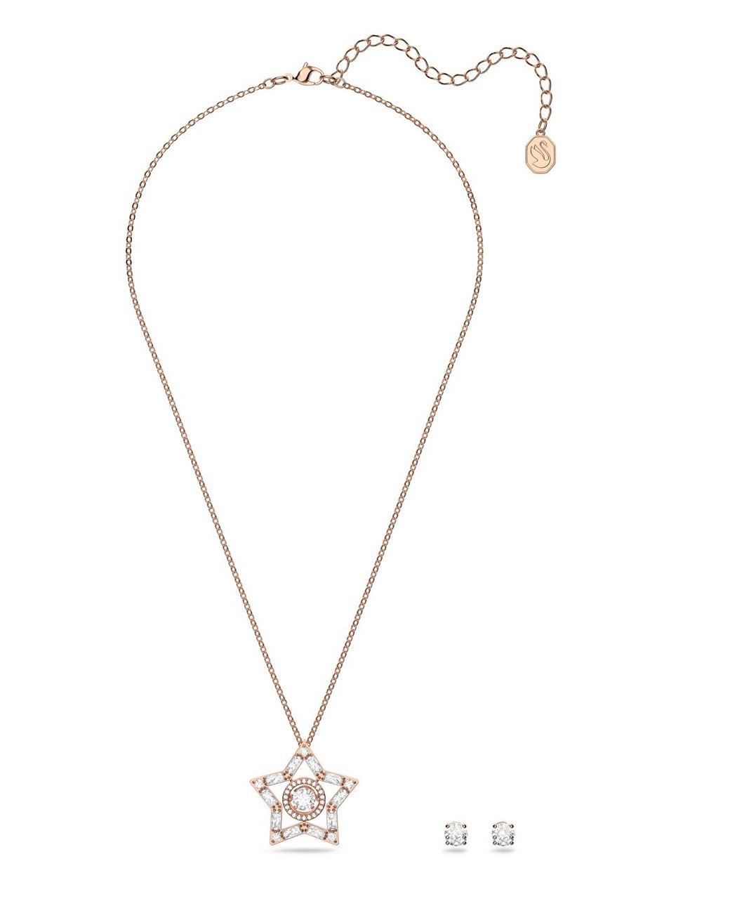 Swarovski Stella Necklace And Earrings Set Goud