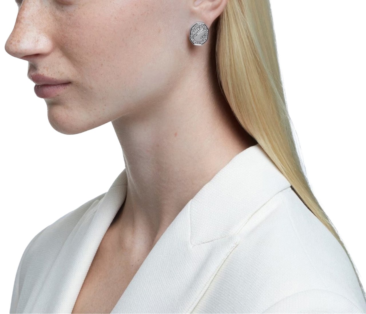Swarovski Signum Stud Earrings Zilver