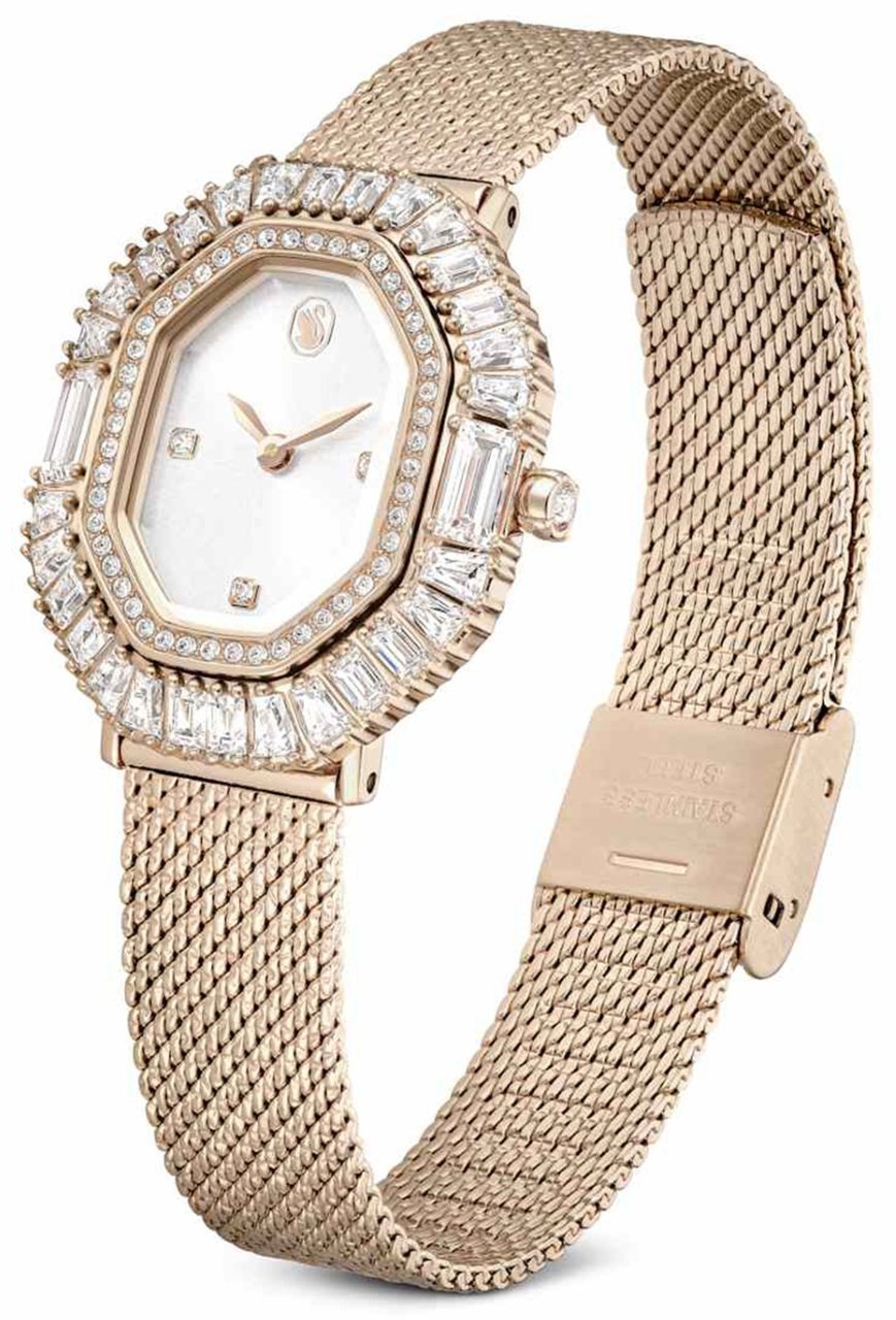 Swarovski Matrix Octagon Horloge Goud
