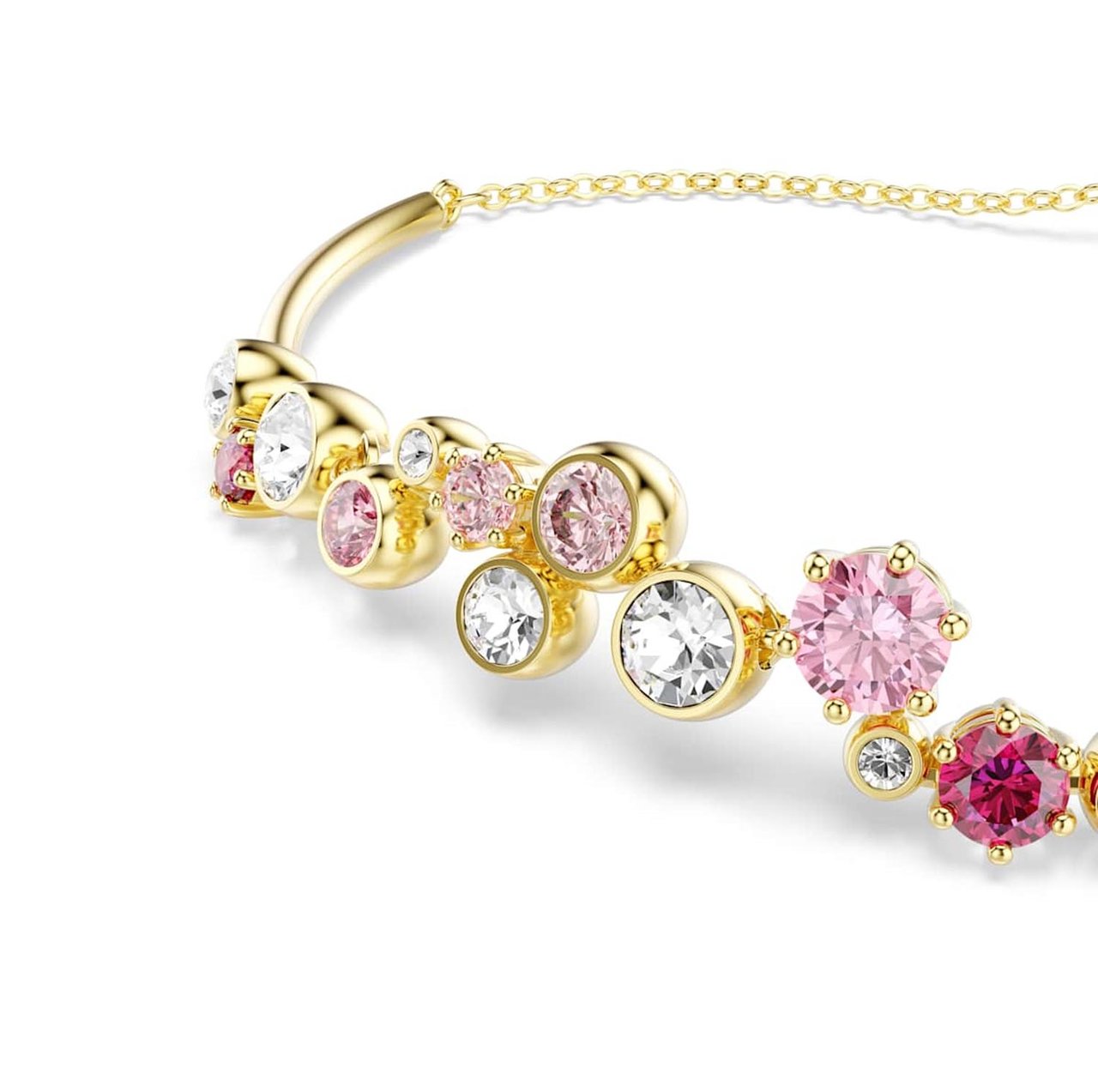 Swarovski - Armband - Goud Rood