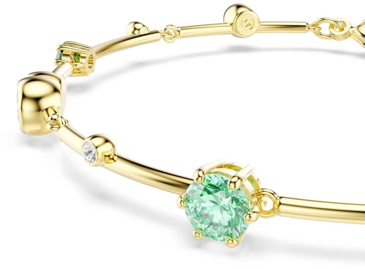 Swarovski - Armband - Goud Groen