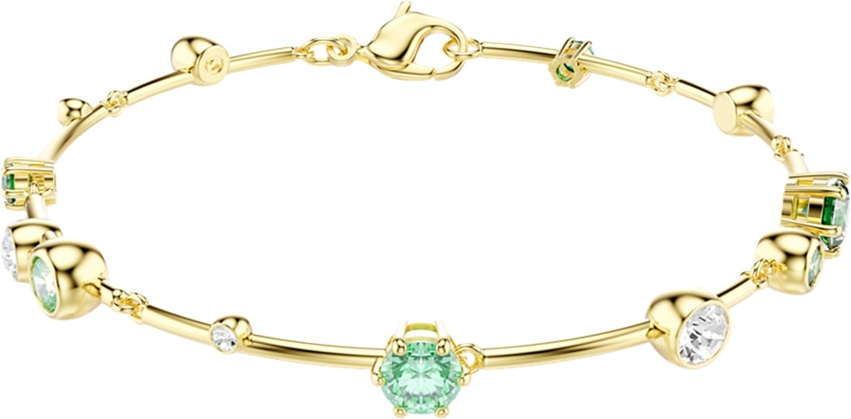 Swarovski - Armband - Goud Groen