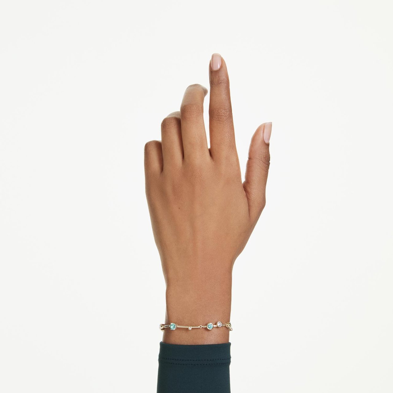 Swarovski - Armband - Goud Groen