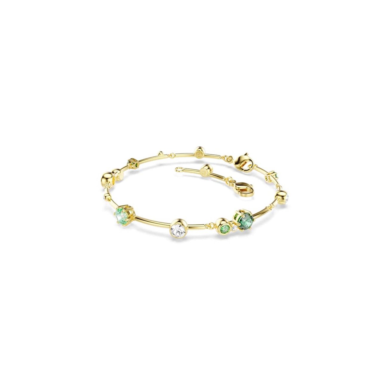 Swarovski - Armband - Goud Groen
