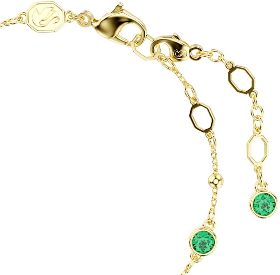 Swarovski - Armband - Goud Groen