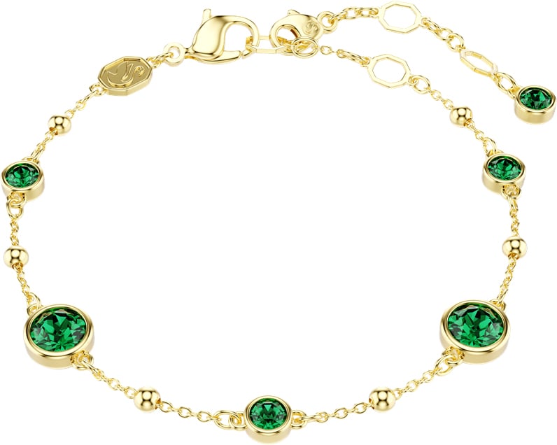 Swarovski - Armband - Goud Groen