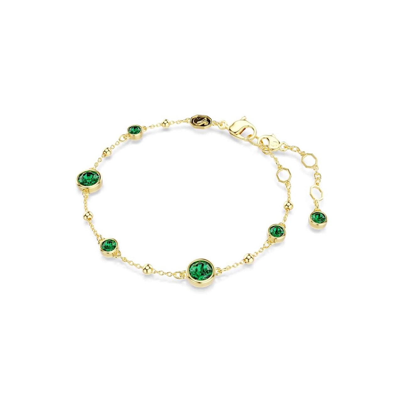 Swarovski - Armband - Goud Groen