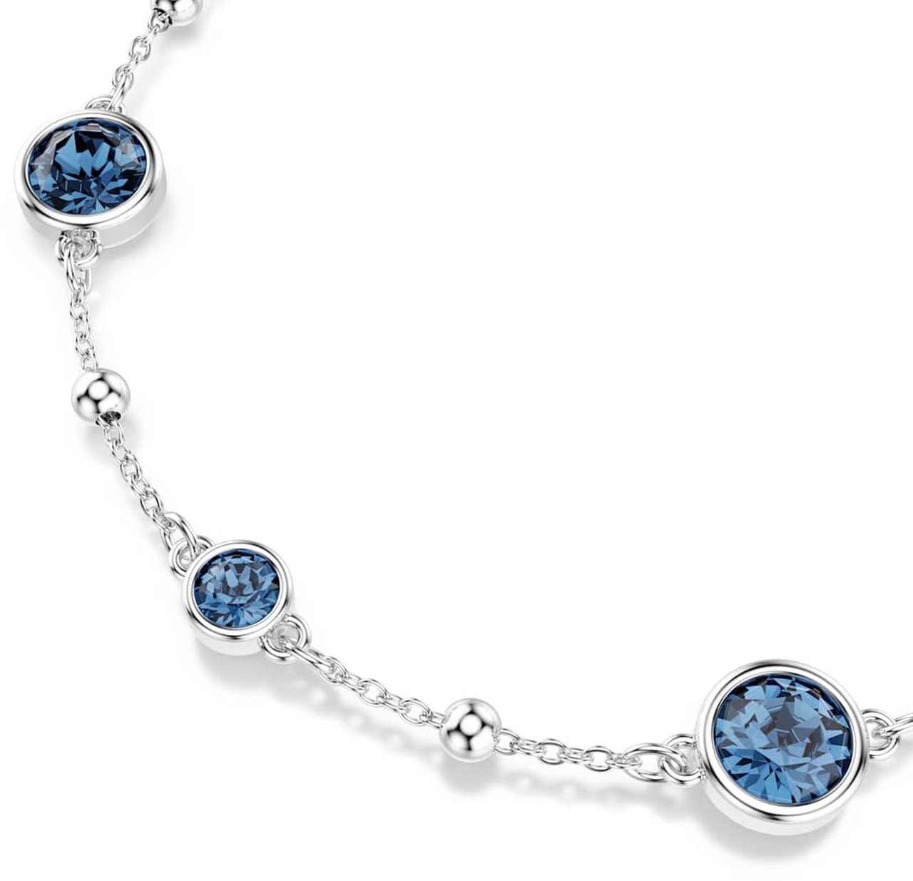 Swarovski - Armband - Goud Blauw
