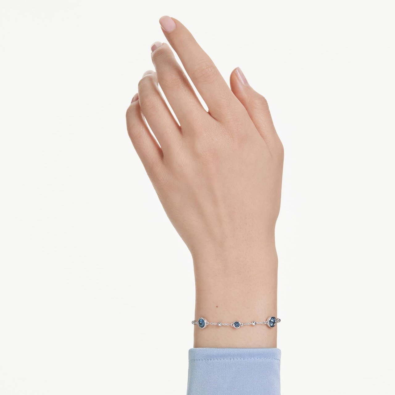 Swarovski - Armband - Goud Blauw