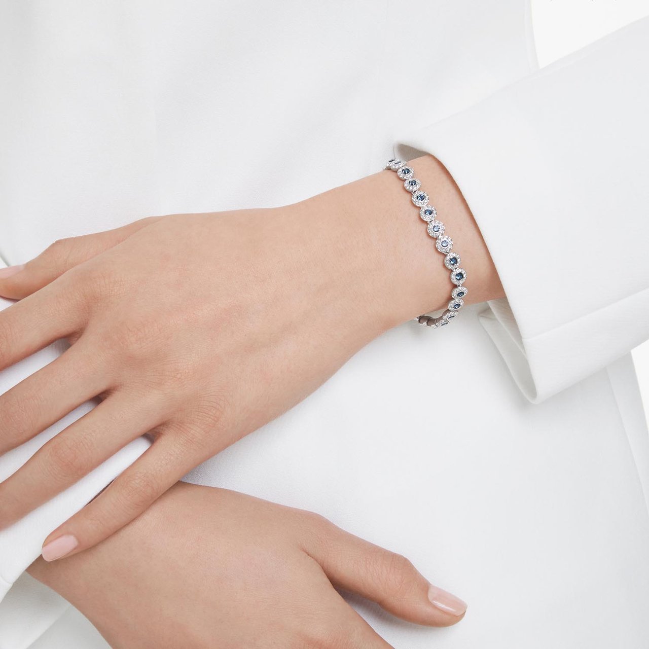 Swarovski - Armband - Zilver Blauw