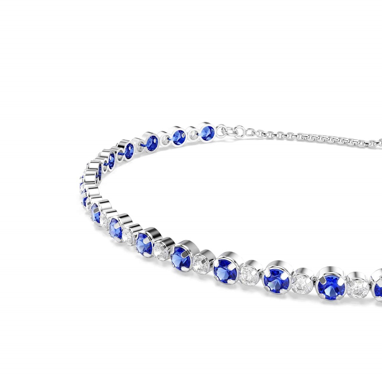 Swarovski - Armband - Zilver Blauw