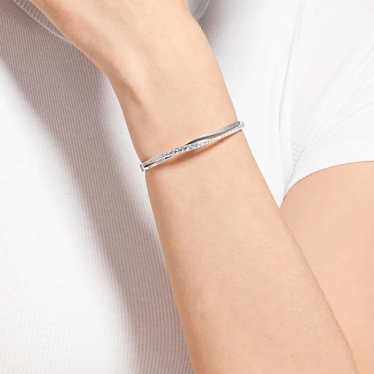 Swarovski Twist - Armband - Zilver Zilver