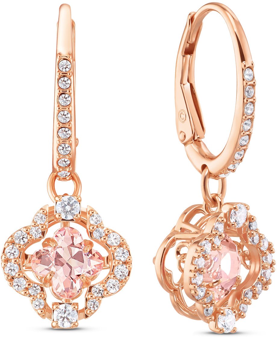 Swarovski Sparkling - Oorbellen - Roségoud Roze