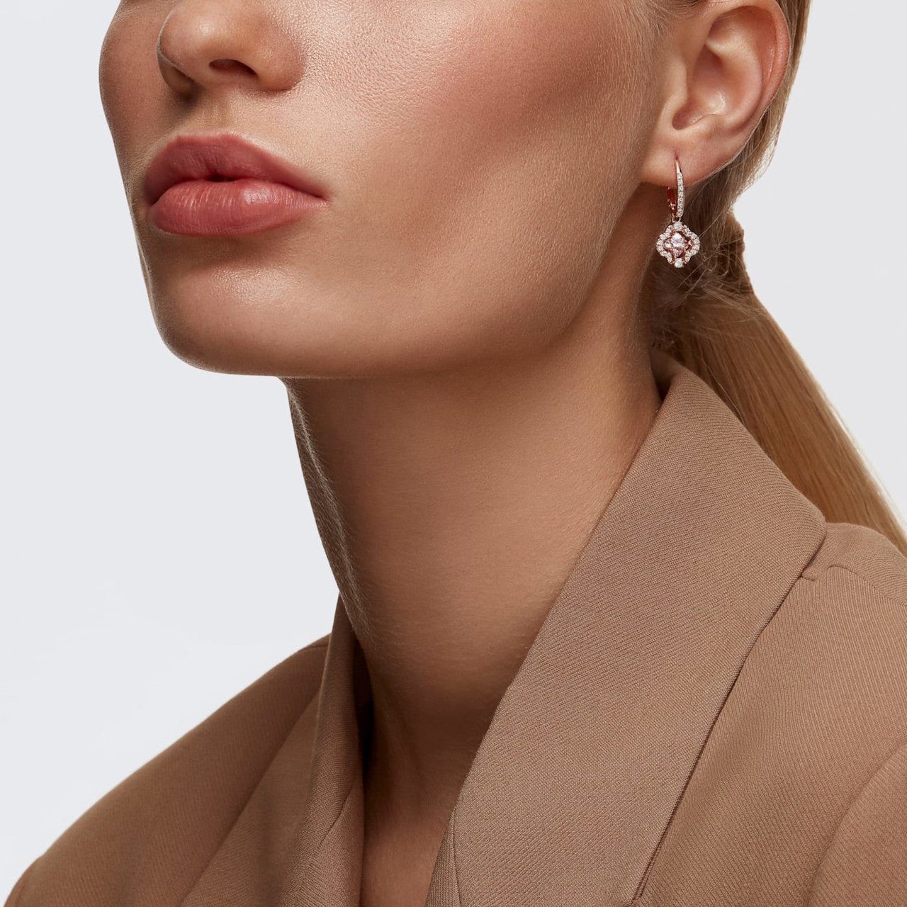 Swarovski Sparkling - Oorbellen - Roségoud Roze