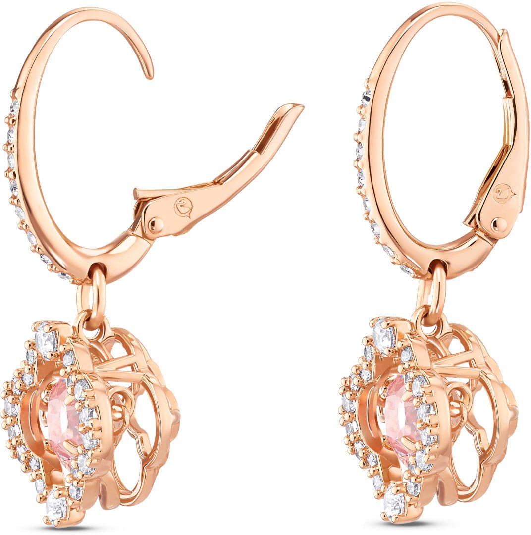 Swarovski Sparkling - Oorbellen - Roségoud Roze