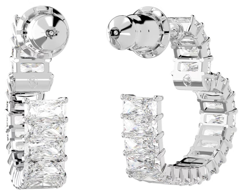 Swarovski Matrix - Oorbellen - Zilver Zilver