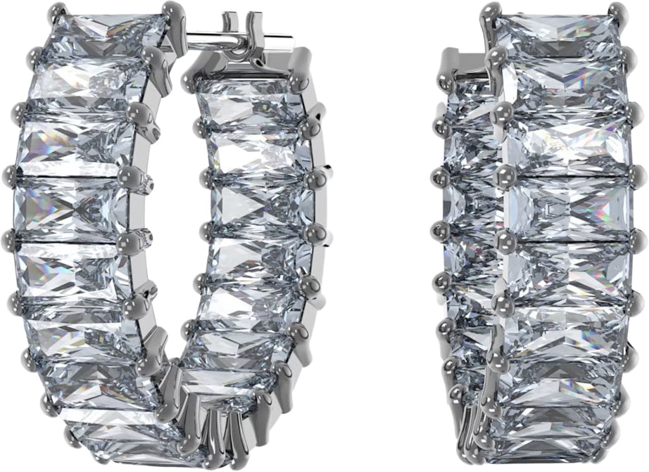 Swarovski Matrix - Oorbellen - Zilver Zilver