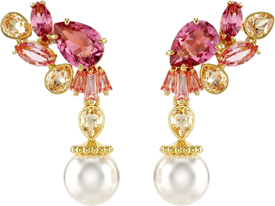 Swarovski - Oorbellen - Goud Goud