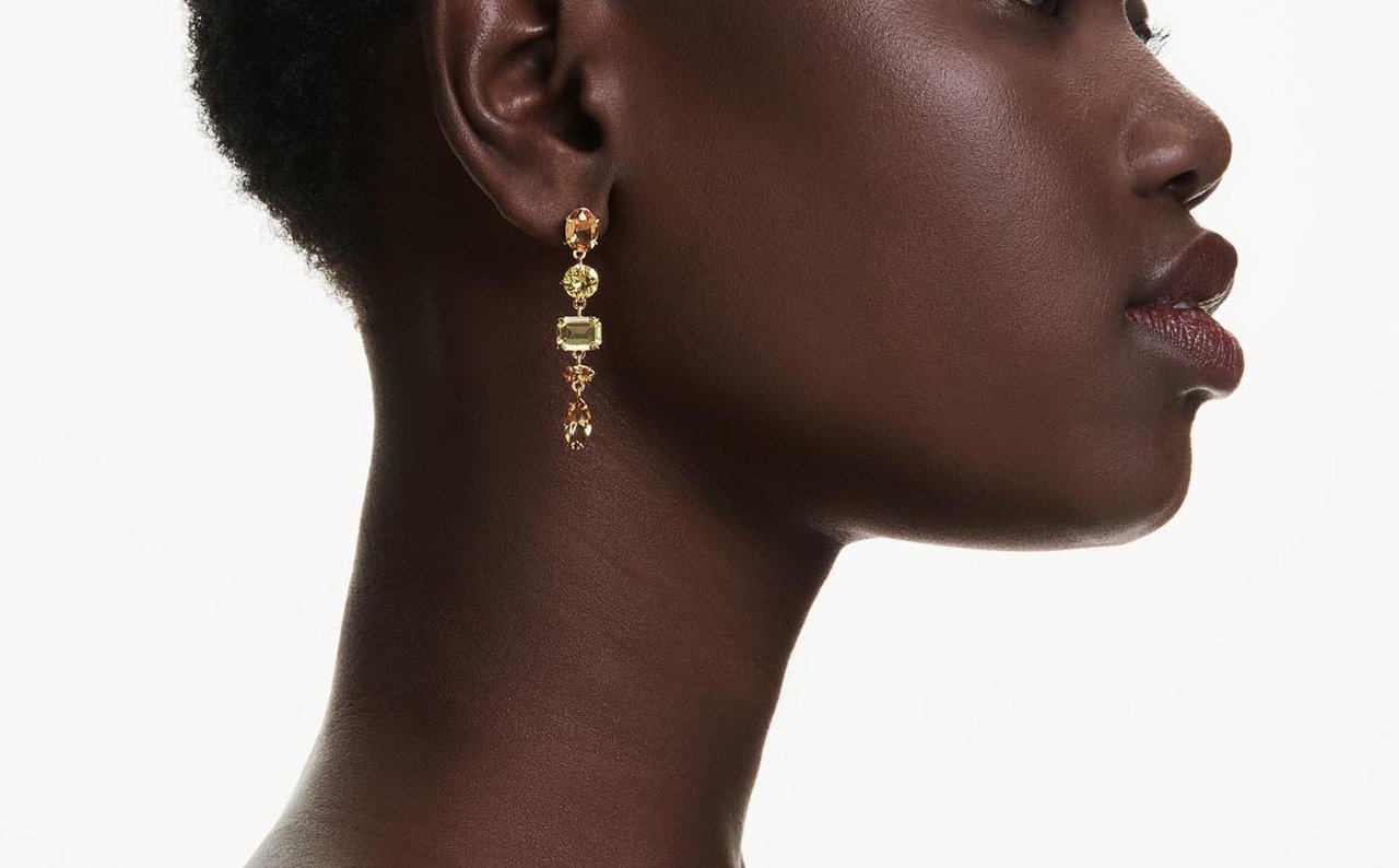 Swarovski - Oorbellen - Goud Goud