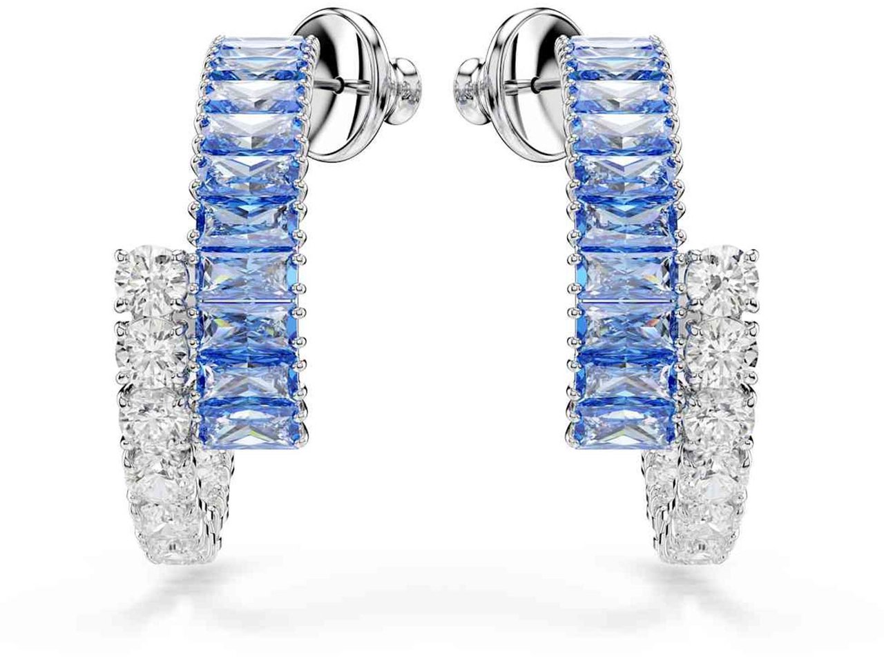 Swarovski - Oorbellen - Zilver Blauw