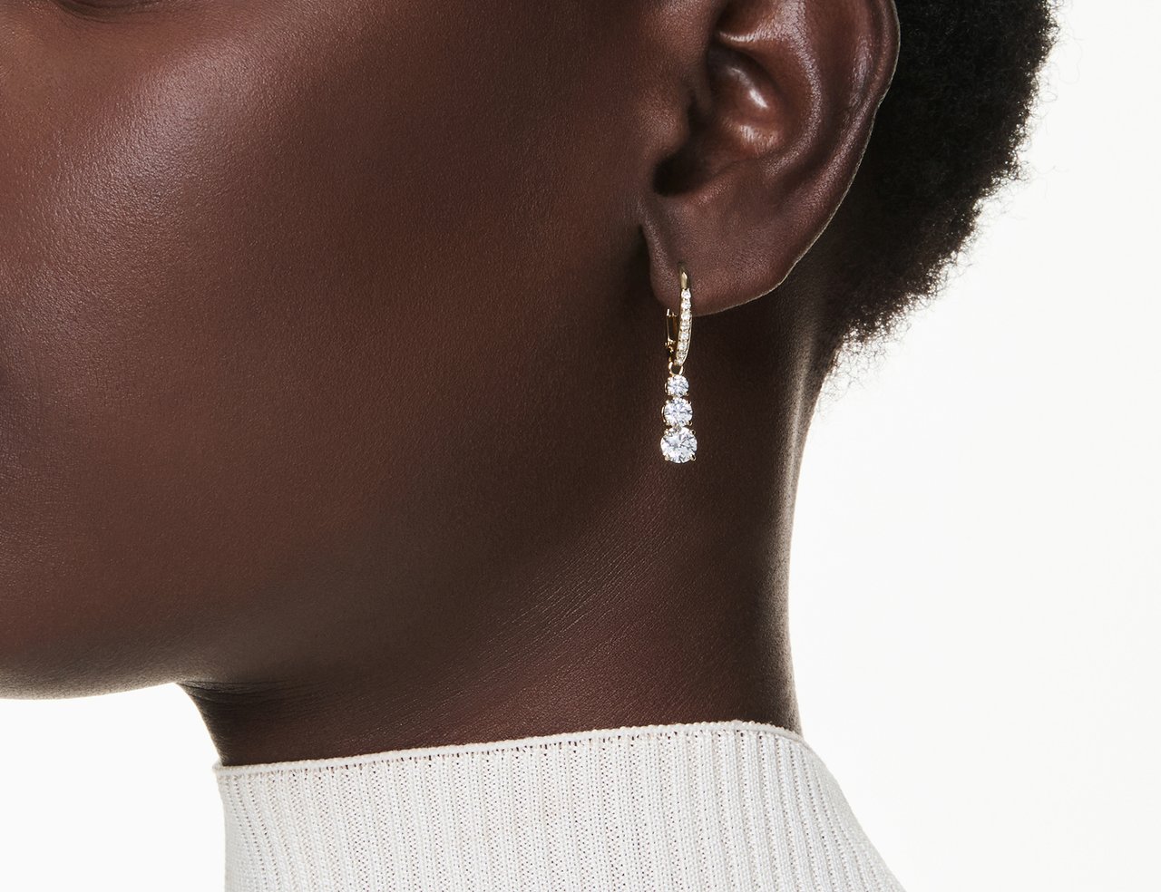 Swarovski - Oorbellen - Goud Goud