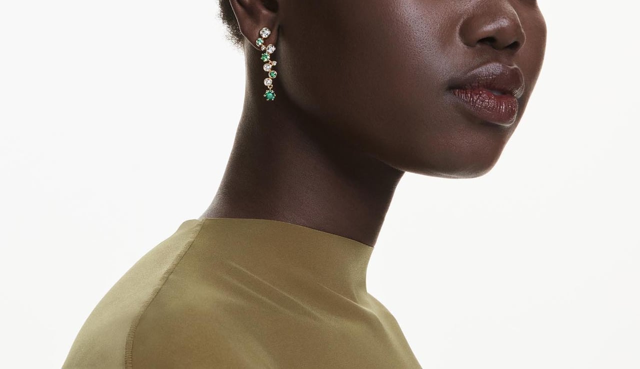 Swarovski - Oorbellen - Groen Groen