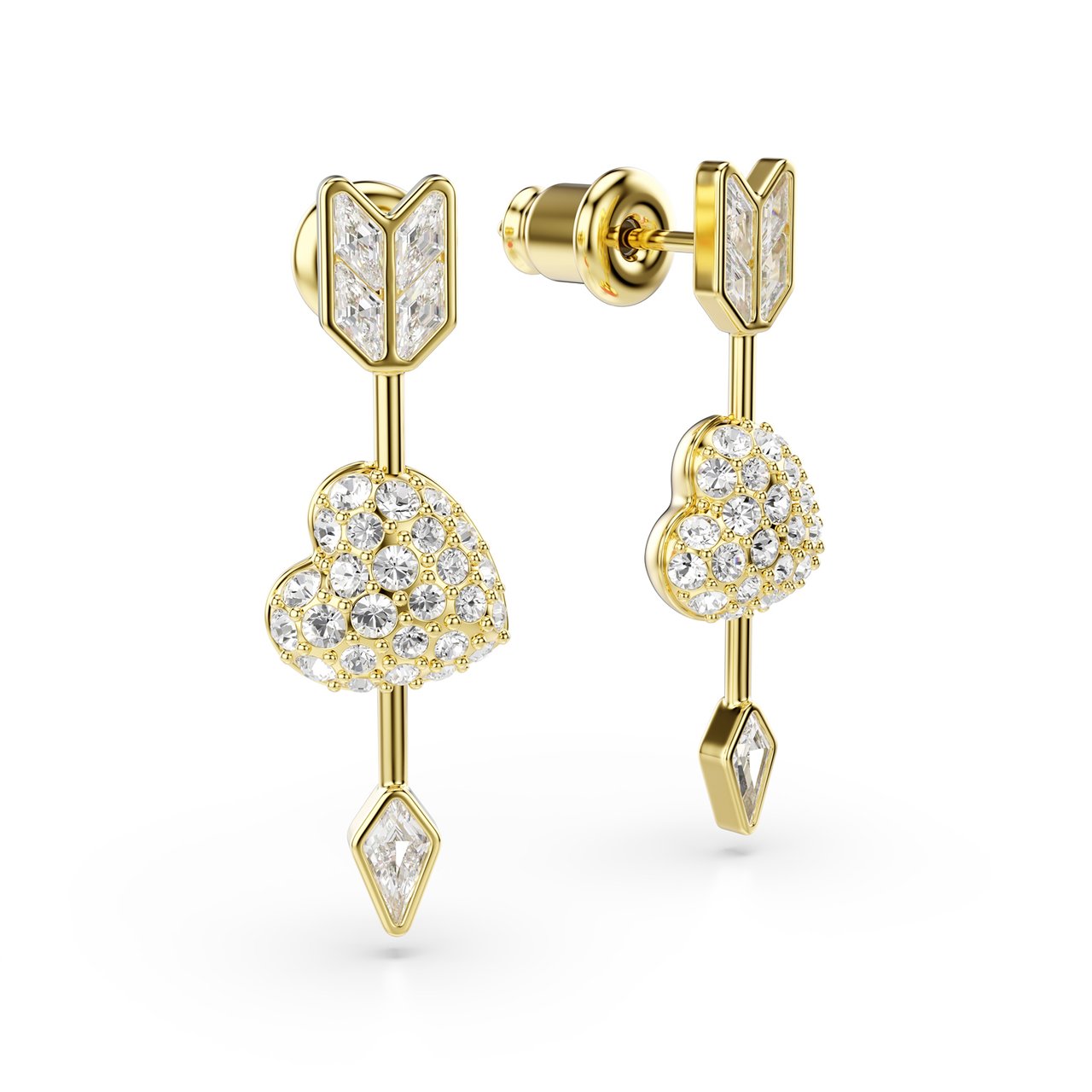 Swarovski - Oorbellen - Goud Goud