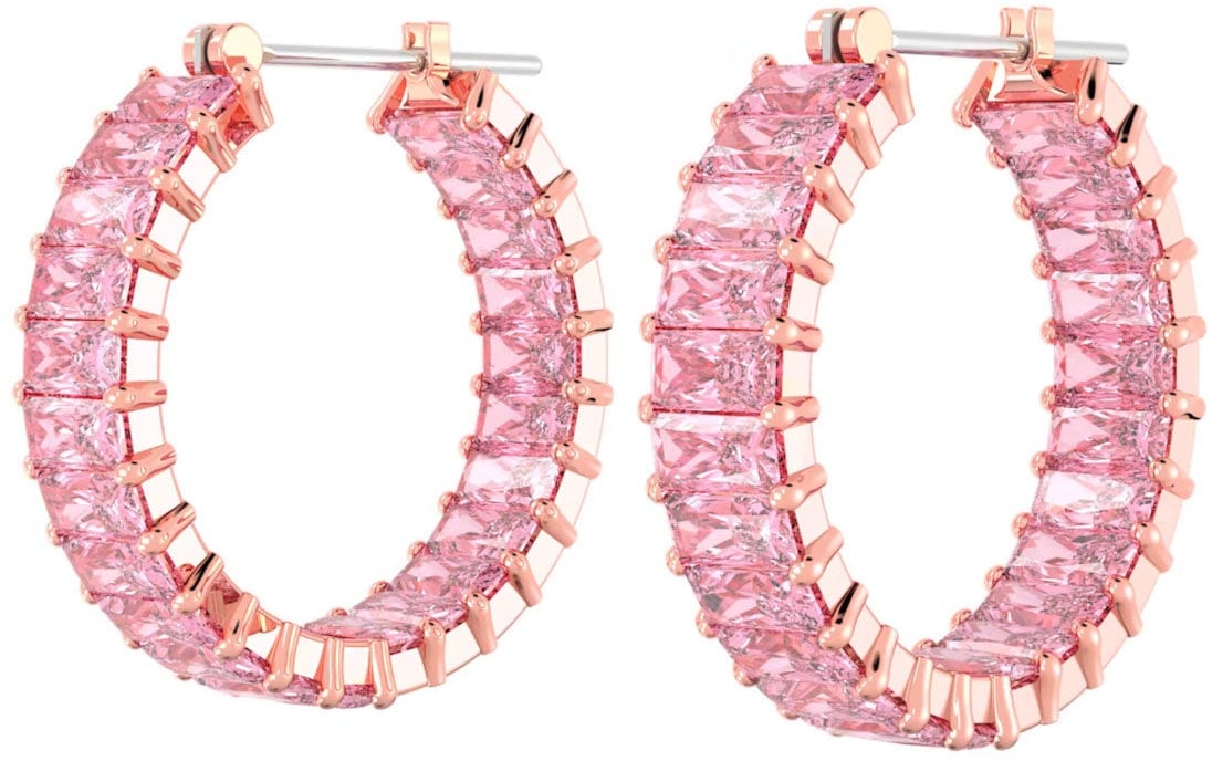 Swarovski Matrix - Oorbellen - Roze Roze