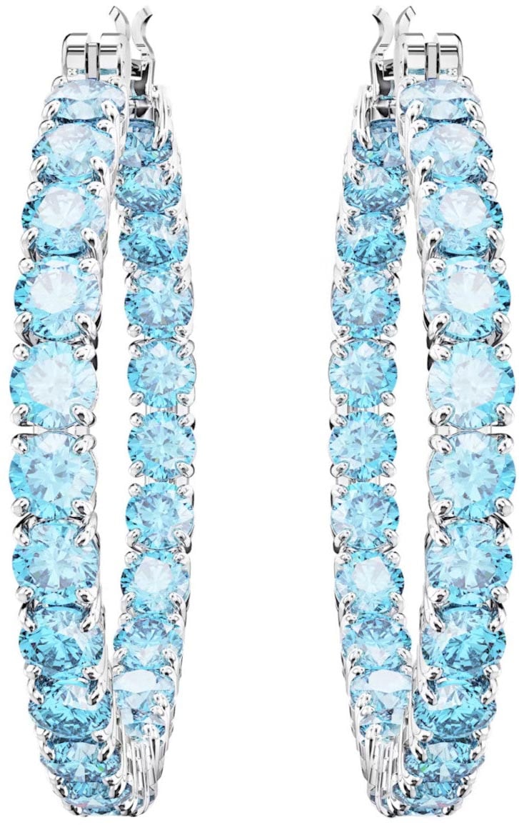 Swarovski Matrix - Oorbellen - Lichtblauw Divers