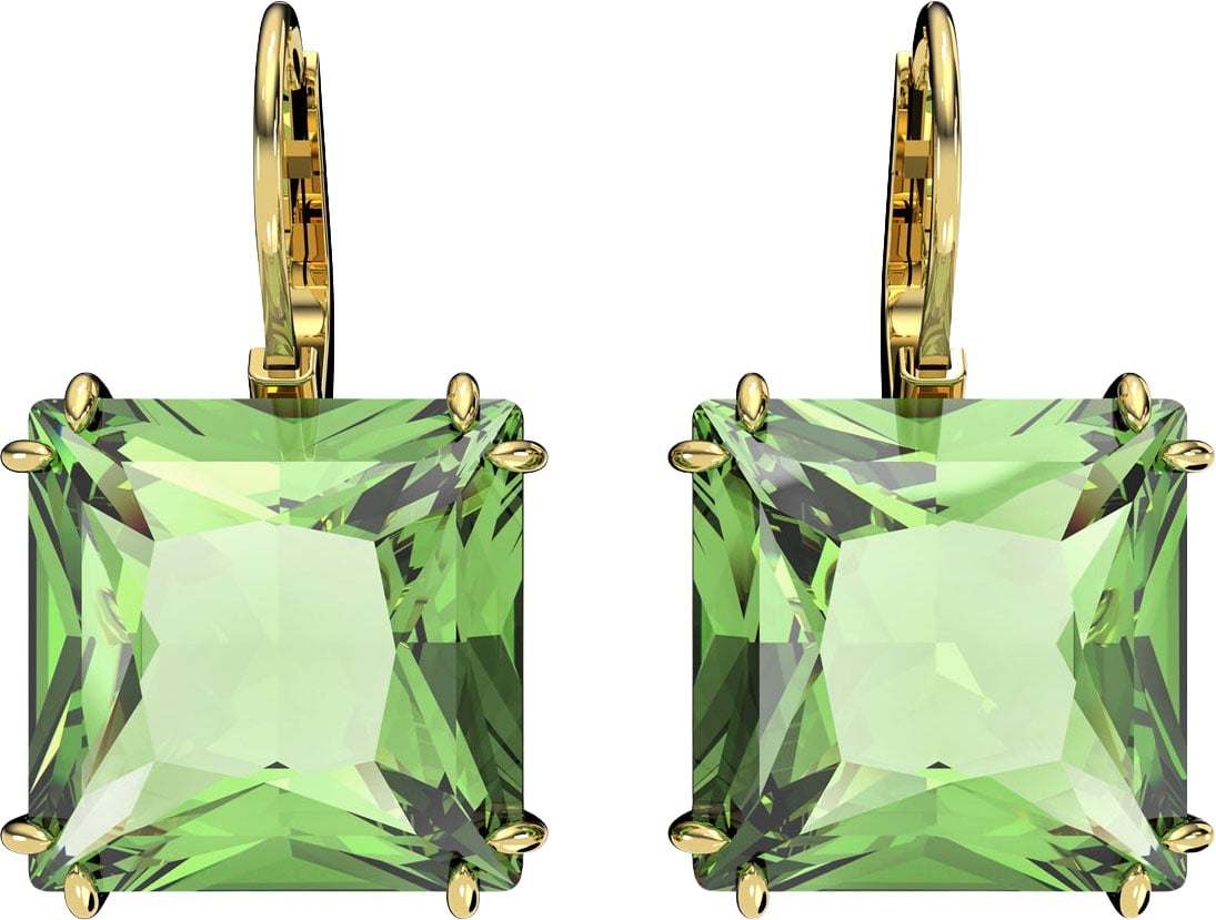 Swarovski - Oorbellen - Groen Goud