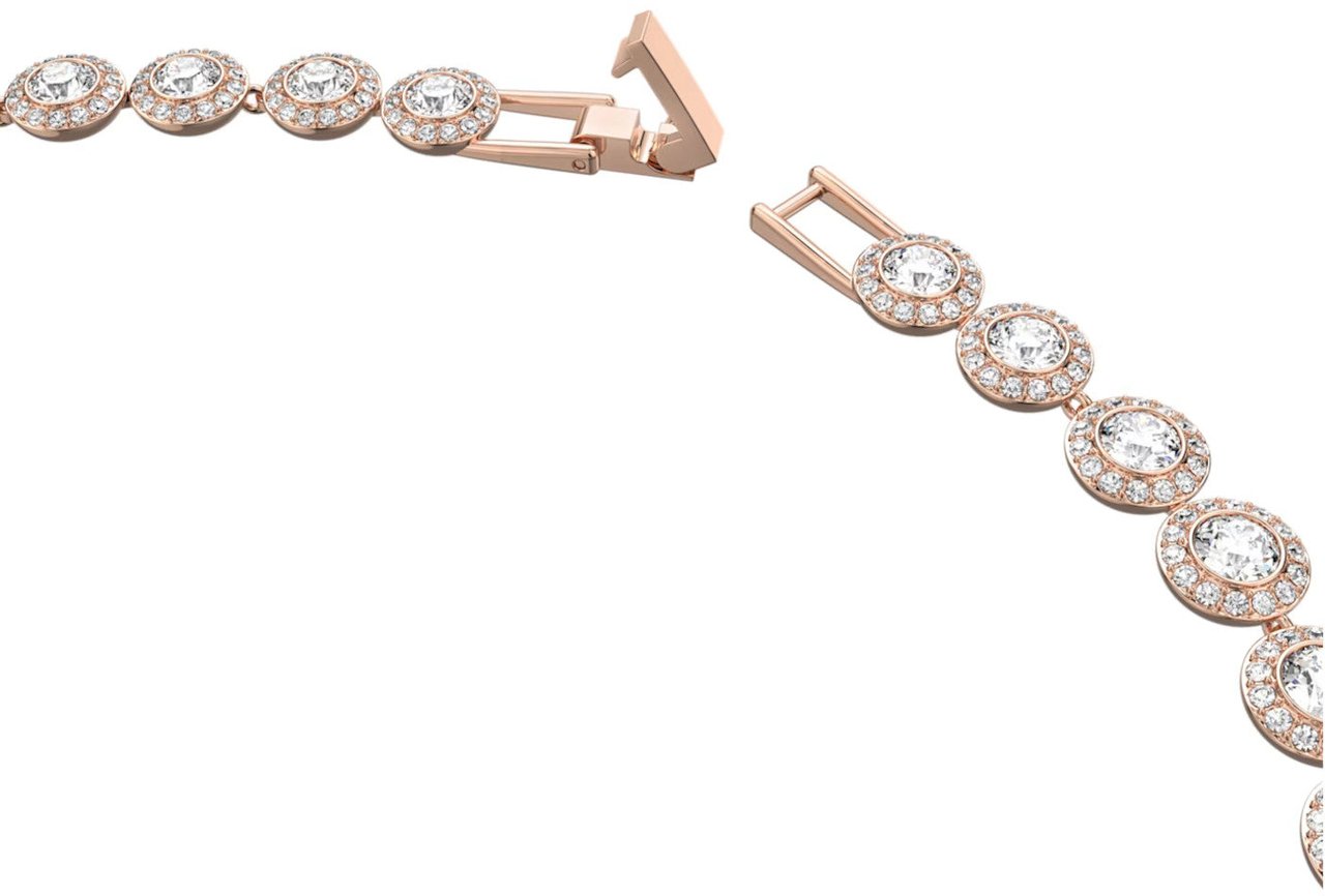 Swarovski - Ketting - Roségoud Roze