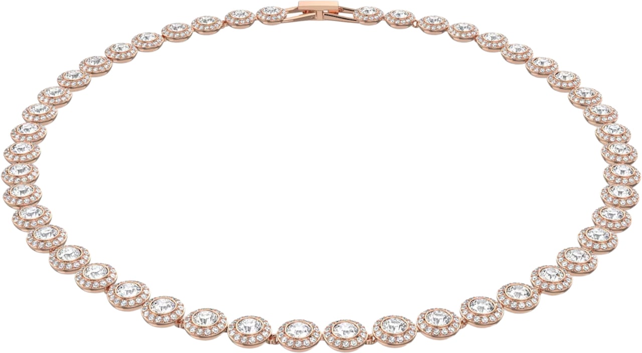 Swarovski - Ketting - Roségoud Roze