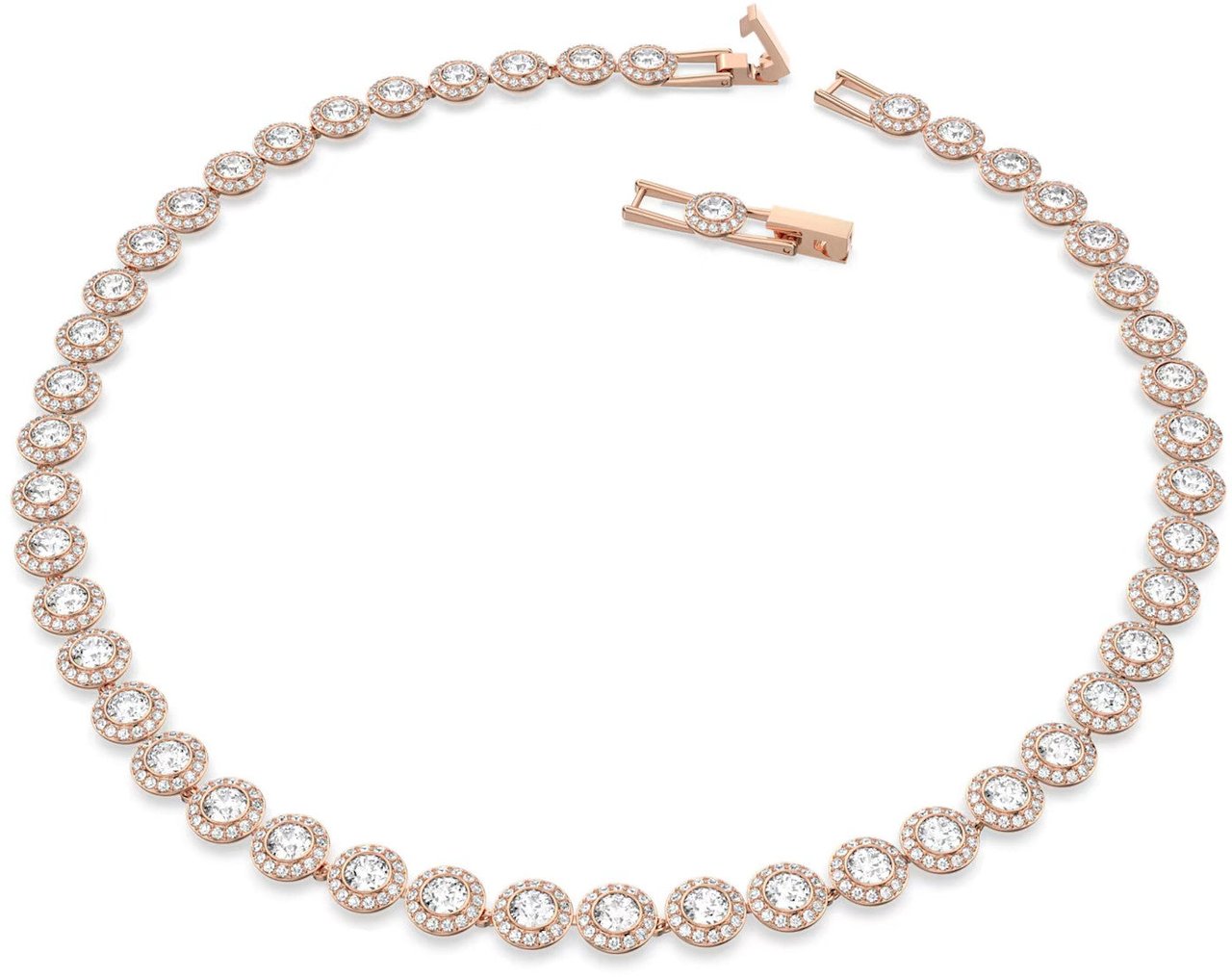 Swarovski - Ketting - Roségoud Roze